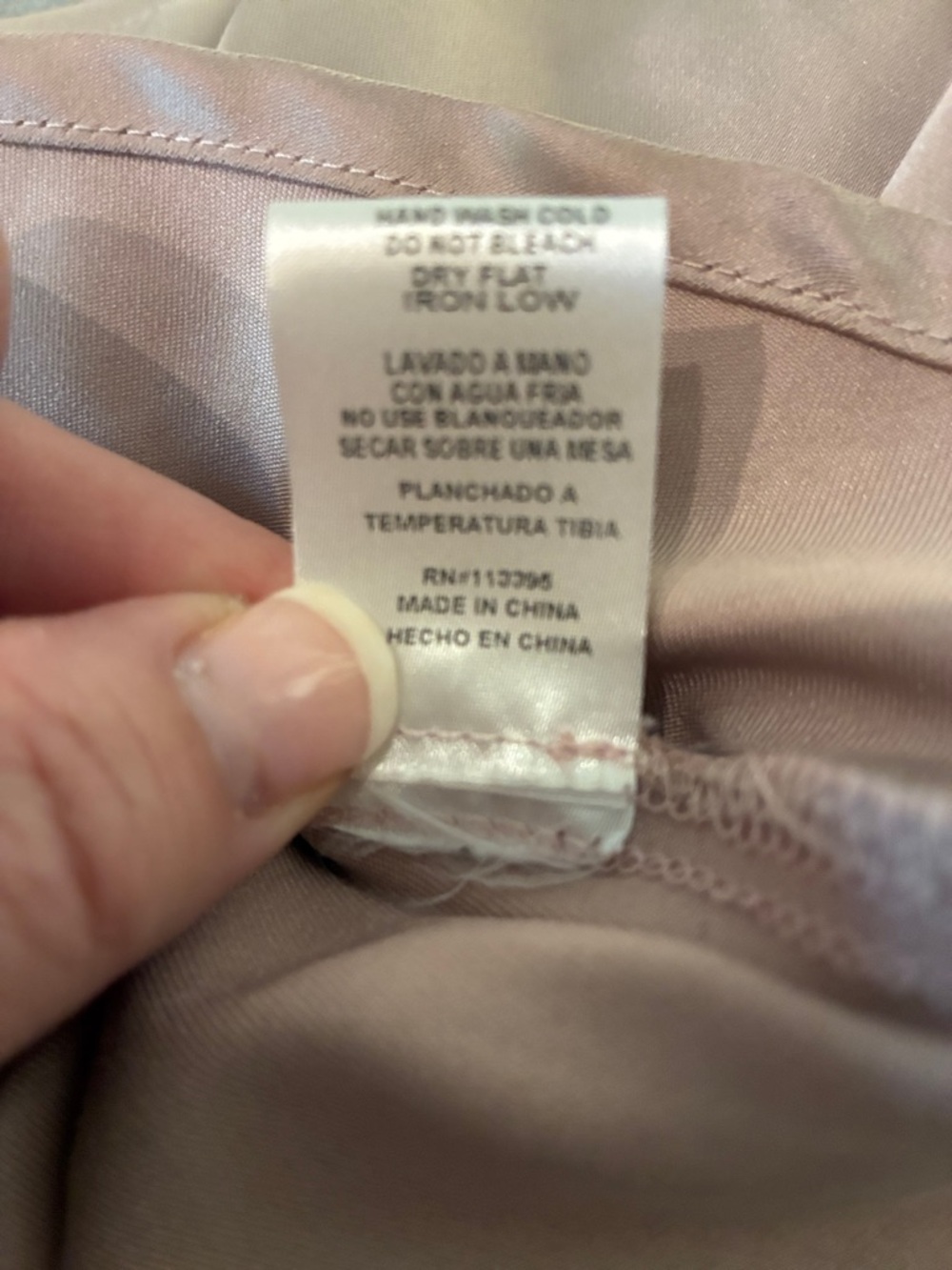 Altar'd State Satin Cowl-Neck Camisole (Blush) - Picture 11 of 11